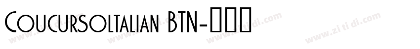 Coucursoltalian BTN字体转换